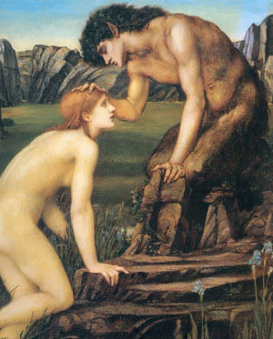  Edward Burne-Jones: Pan und Psyche